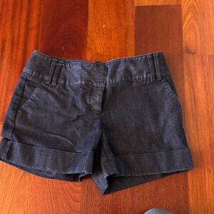 Express Dark Indigo Jean Shorts